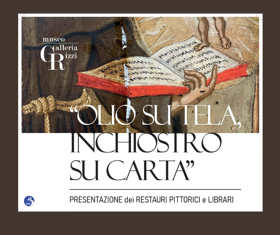 “OLIO SU TELA, INCHIOSTRO SU CARTA”