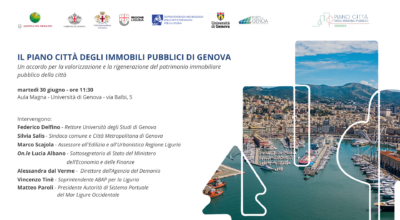 Sottoscrizione del Piano Città degli immobili pubblici di Genova