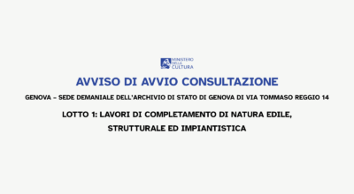 AVVISO DI AVVIO CONSULTAZIONE